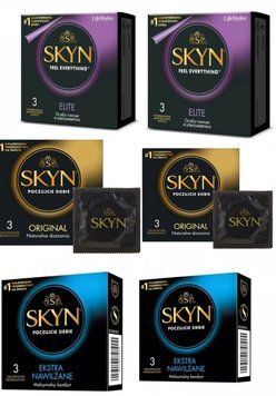 Набір Skyn 18 шт : Elite 6 шт , Original 6 шт , Extra Lube 6 шт SOS601 фото