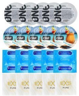 Набір 20 шт ONE Extra Strong + ONE Island Punch + Pasante Cooling + EXS Pure SOS7271 фото