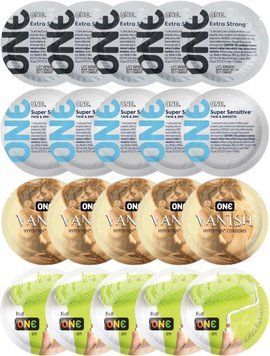 Набір з 20 шт ONE Extra strong + 𝐎𝐍𝐄 𝐒𝐮𝐩𝐞𝐫 𝐒𝐞𝐧𝐬𝐢𝐭𝐢𝐯𝐞 + ONE Vanish + ONE Color Sensations SOS8178 фото