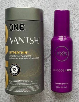 Комплект ONE Vanish 12 шт - Лубрикант EXS Choco Lube 100 мл SOS2603 фото