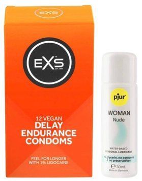 Набор EXS Delay (12 шт) + pjur Woman Nude 30 мл SOS13474 фото