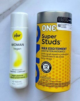 Комплект ONE Super Studs 12 шт + Лубрикант pjur Woman Vegan 100 мл SOS2006 фото