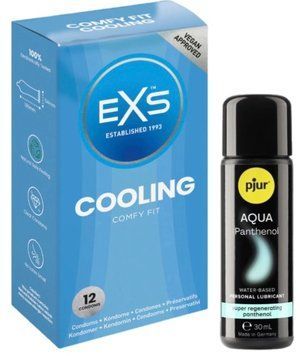Комплект EXS Cooling 12 шт + Pjur Aqua Panthenol 30 мл SOS13624 фото