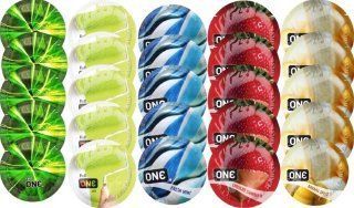 Набор с 25 шт ONE Glowing + ONE Color + ONE Fresh Mint + ONE Chocolate Strawberry + ONE Banana Split SOS8276 фото