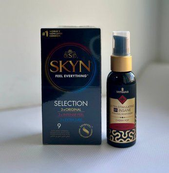 Skyn Selection &mdash; 9 шт и Лубрикант Sensuva - Ultra-Stimulating On Insane Cherry Pop 57 ml SOS1039 фото