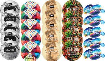 Набір з 25 шт One Move + ONE Ribs + ONE Vanish + ONE Tattoo + OONE UltraFeel SOS8376 фото