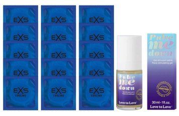 Комплект EXS Cooling 15 шт + Love To Love Pulse Me Down Gel (30 мл)  SOS14583 фото
