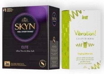 Skyn Elite 36 шт + Intt Vibration Caipirinha (15 мл) SOS7121 фото