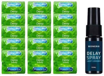 Комплект: Pasante Delay 15 шт + Пролонгатор Boners Delay Spray (15 мл) SOS11079 фото