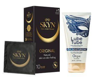 SKYN ORIGINAL 10 шт и Лубрикант ORGIE Lube Tube Xtra, 150 мл SOS877 фото