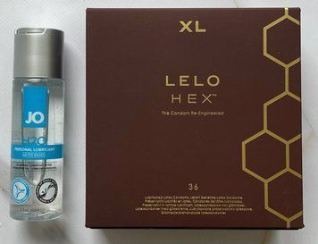 Комплект LELO HEX Respect XL 36 шт + Лубрикант  System JO H2O ORIGINAL (60 мл) SOS2988 фото
