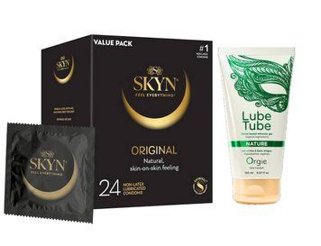 SKYN ORIGINAL, 24 шт и Лубрикант ORGIE LUBE TUBE NATURE, 150 мл SOS969 фото