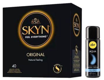 SKYN Original 40 шт + pjur Aqua 30 мл SOS13374 фото