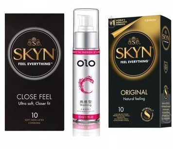 Комплект:  SKYN Close Feel 10 шт. + SKYN Original 10 шт. + olo 60 мл SOS11280 фото