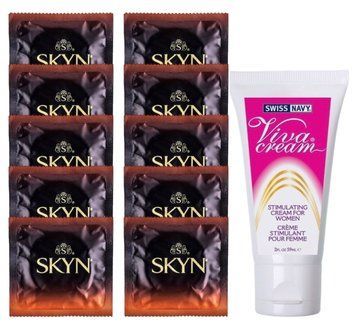Комплект Skyn Warming 10 шт + Swiss Navy Viva Cream 59 мл SOS14191 фото