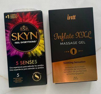 Комплект SKYN 5 Senses + Гель для стимуляції Intt Inflate XXL (15 мл) SOS2106 фото