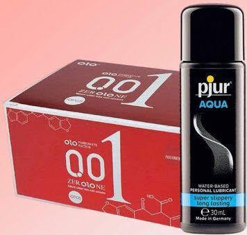 OLO возбуждающие 001 (красные) 10 штук+ Лубрикант pjur Aqua 30 мл SOS4605 фото