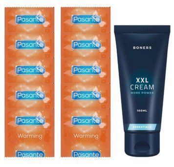 Комплект Pasante Warming 10 шт + Boners Penis XXL Cream (100 мл) SOS14392 фото