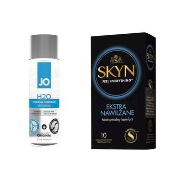 Набір SKYN Extra Lube, 10 шт + лубрикант на водній основі System JO H2O ORIGINAL, 60 мл SKYN41 фото