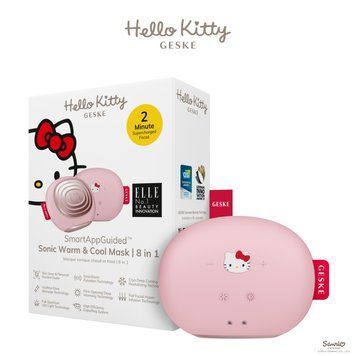 Ультразвуковая маска тепло и холод GESKE Sonic Warm & Cool Mask 8в1 by Hello Kitty pink HB0247 фото