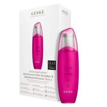 Микротоковый скраббер для кожи и устранение черных точек GESKE MicroCurrent Skin Scrubber&Blackhead Remover 9в1 magenta HB0142 фото