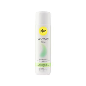 Лубрикант на водной основе pjur Woman Aloe 100 мл с экстрактом алоэ, увлажняющий, без парабенов PJ13320 фото