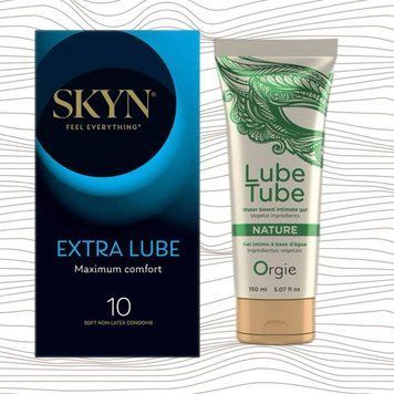 Комплект Skyn Extra Lube 10 шт + Лубрикант LUBE TUBE NATURE, 150 мл ORGIE SOS4476 фото