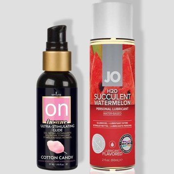 Sensuva Ultra-Stimulating On Insane Cotton Candy (57 мл) + JO Watermelon (60 мл) LB129 фото
