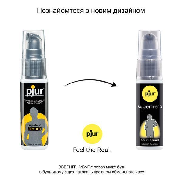 Пролонгирующий гель pjur Superhero Serum 20 мл, создает невидимую пленку снижающую чувствительность PJ12090 фото