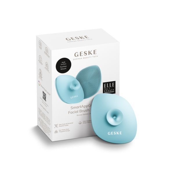 Щітка для обличчя GESKE Facial Brush 4в1 з тримачем turquoise HB0059 фото