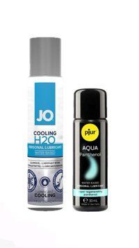 Набор лубрикантов System JO H2O COOLING (30 мл) + pjur Aqua Panthenol 30 мл LB67 фото