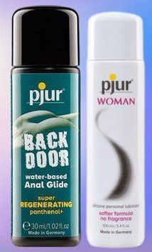 Набор лубрикантов pjur backdoor Regenerating 30 мл + pjur Woman 100 мл LB497 фото