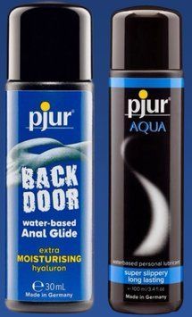 Набор лубрикантов pjur backdoor Comfort water glide 30 мл + pjur Aqua 100 мл LB348 фото