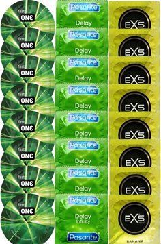 Набор 24 шт One Glowing Pleasures + Delay Infinity + EXS Banana SOS7322 фото