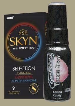 Набір Skyn Selection 9 шт + Спрей Doc Johnson GoodHead Tingle Spray - Cotton Candy (29 мл) SOS5081 фото