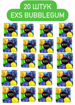 EXS Bubblegum ( со вкусом жвачки) 20 шт SOS402 фото