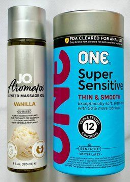 Набір 12 шт ONE Super Sensitive + System JO Aromatix Vanilla 120 мл SOS1707 фото