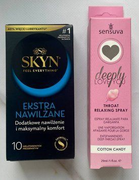 Комплект Skyn Extra Lube 10 шт - Спрей Sensuva Deeply Love You Cotton Candy (29 мл) SOS2895 фото