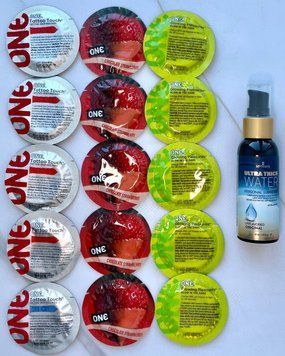 Набор 15 штук ONE Tattoo Touch, Flavor Waves, Glowing Pleasures + Sensuva Ultra-Thick Water-Based (57 мл) SOS3959 фото