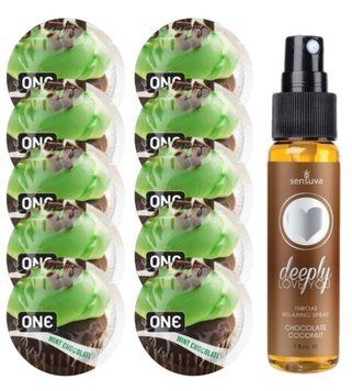 Комплект ONE Mint Chocolate 10 шт + Sensuva Deeply Love You Chocolate Coconut (29 мл) SOS13867 фото