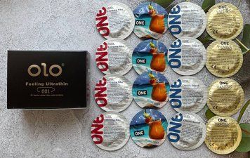 Комплект 26 штук OLO Feeling Ultrathin 001+ ONE Extreme Ribs, Classic, Flavor Waves, Vanish SOS2307 фото