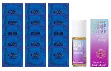 Комплект EXS Cooling 15 шт + Love To Love Make Me Shiver Gel (30 мл)  SOS14584 фото