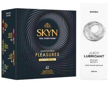 Набір Лубрикант Satisfyer Boogy Booty 300 мл + SKYN Pleasures 42 шт SOS12723 фото