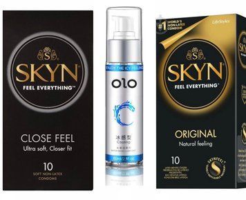 Комплект:  SKYN Close Feel 10 шт. + SKYN Original 10 шт. + olo 60 мл SOS11281 фото