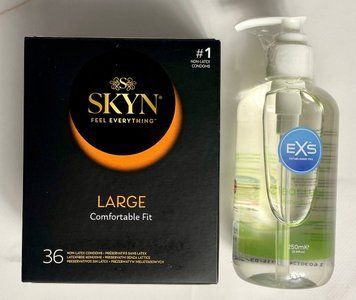 Набір SKYN Large 36 шт + Лубрикант EXS Aloe 250 мл ( прозорий ) SOS1607 фото