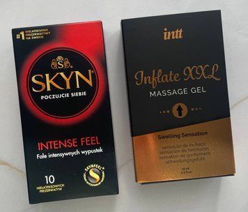 Комплект SKYN Intense Feel  10 шт + Гель для стимуляції Intt Inflate XXL (15 мл) SOS2107 фото