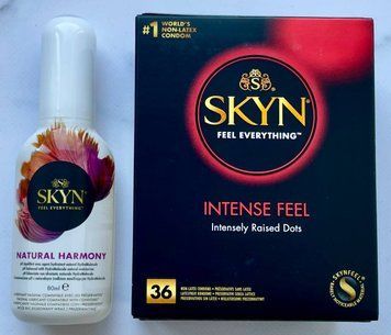 Комплект SKYN Intense Feel 36 шт. - Лубрикант SKYN NATURAL HARMONY, 80 мл SOS3317 фото