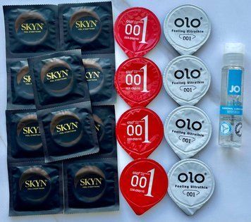 Набор 18 штук Skyn, Olo + лубрикант System JO H2O Original (30 мл) SOS4009 фото