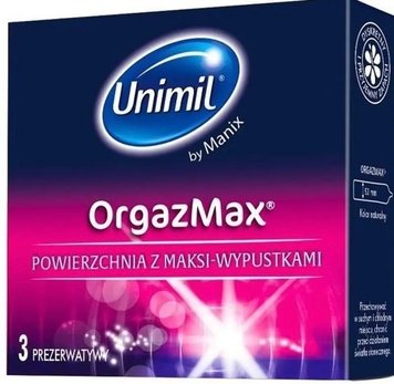 Unimil OrgazMAX Condoms 3 шт - стимулюючі UN2 фото