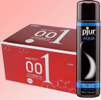 OLO возбуждающие 001 (красные) 10 штук+ Лубрикант pjur Aqua 100 мл SOS4606 фото